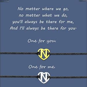 Leather "N" initial friendship bracelets